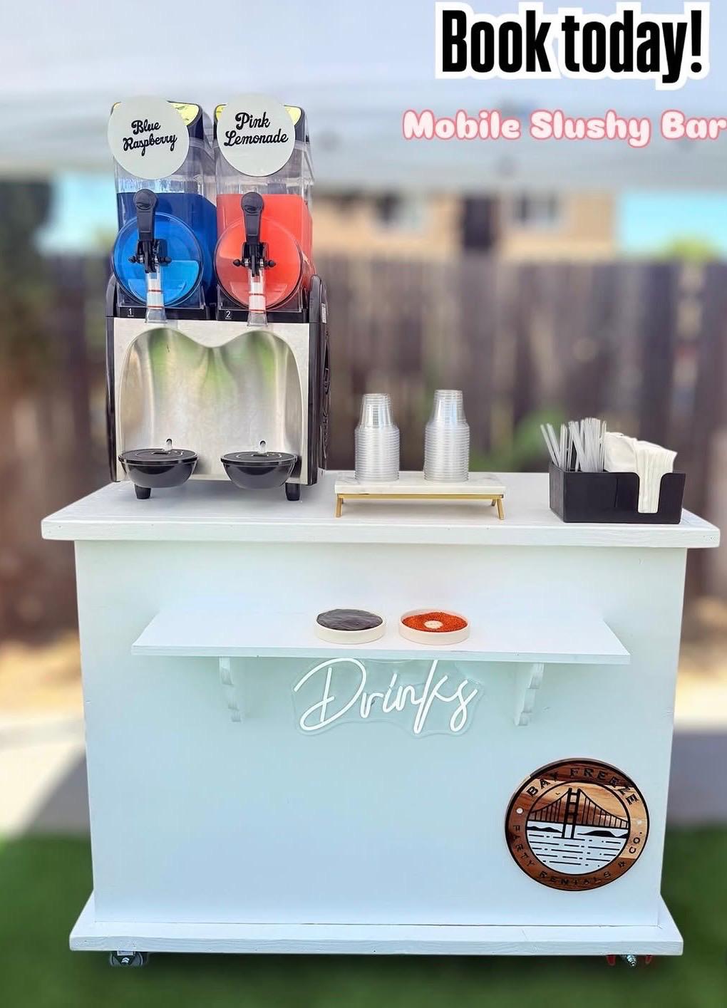 Slushy bar cart, wood piece for sale